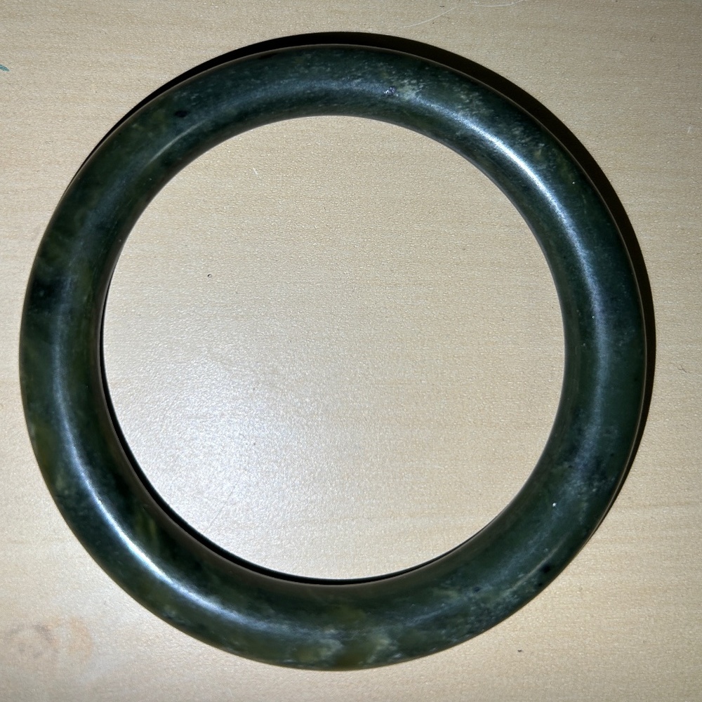 Solid Jade Bangle (for health and protection)